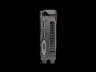 Graphics card I/O port bracket.