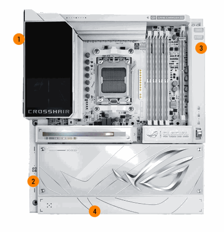 Die technischen Daten des ROG Crosshair X870E Glacial