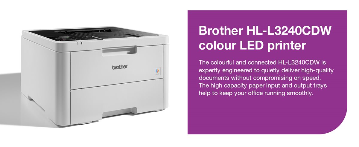 Brother HL-L3240CDW wireless colour LED printer header