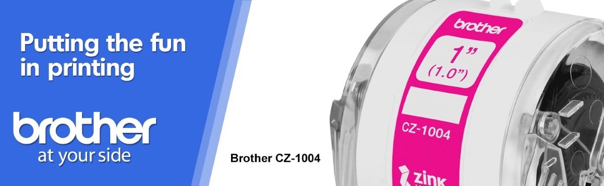 CK1004 Zink zero ink 1" (1.0") label roll on white background.