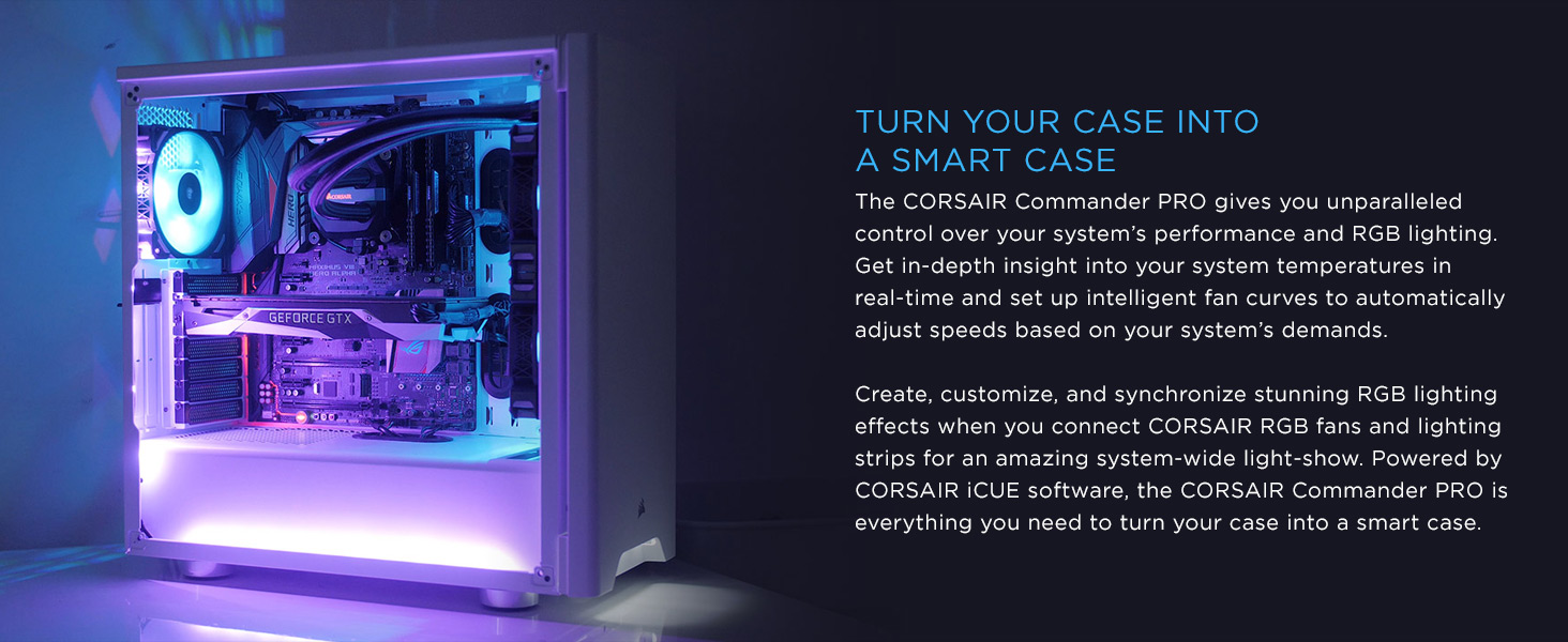 Corsair Commander PRO iCUE RGB LED Lighting and Fan Controller 4-pin PWM  CONNECT
