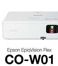 PROYECTOR EPSON CO-W01 WXGA 3000L USB/HDMI/BIVOLT + APADTADOR WIR. DONGLE  WIFI ELPAP11 - Yasui