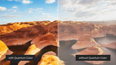 Incredible range of color.