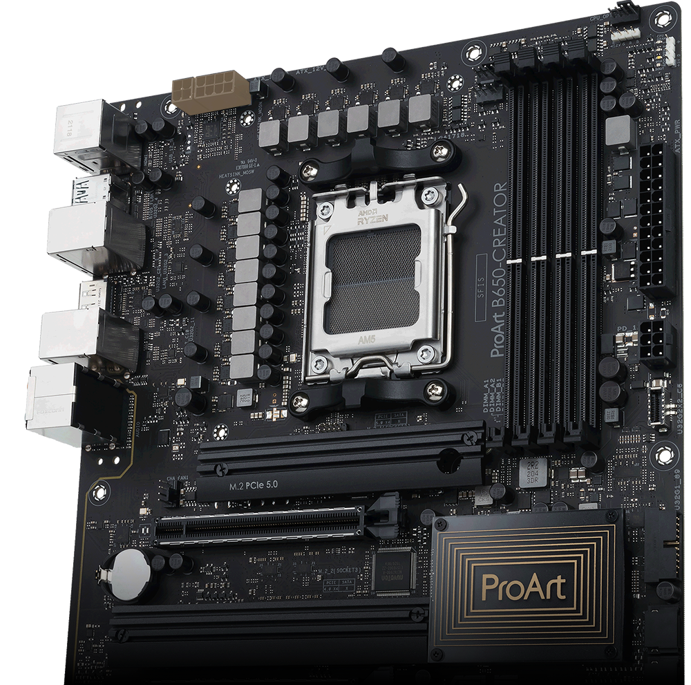 ASUS ProArt B650-CREATOR AMD B650 AM5 Ryzen™ Desktop 9000