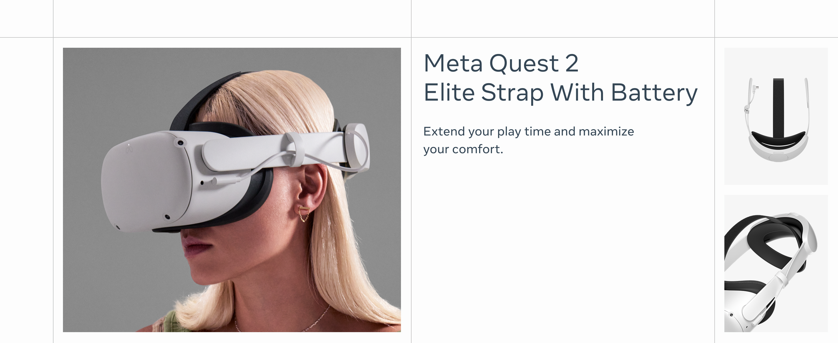 Quest 2 (Oculus) Elite Strap for Enhanced Support and Comfort in