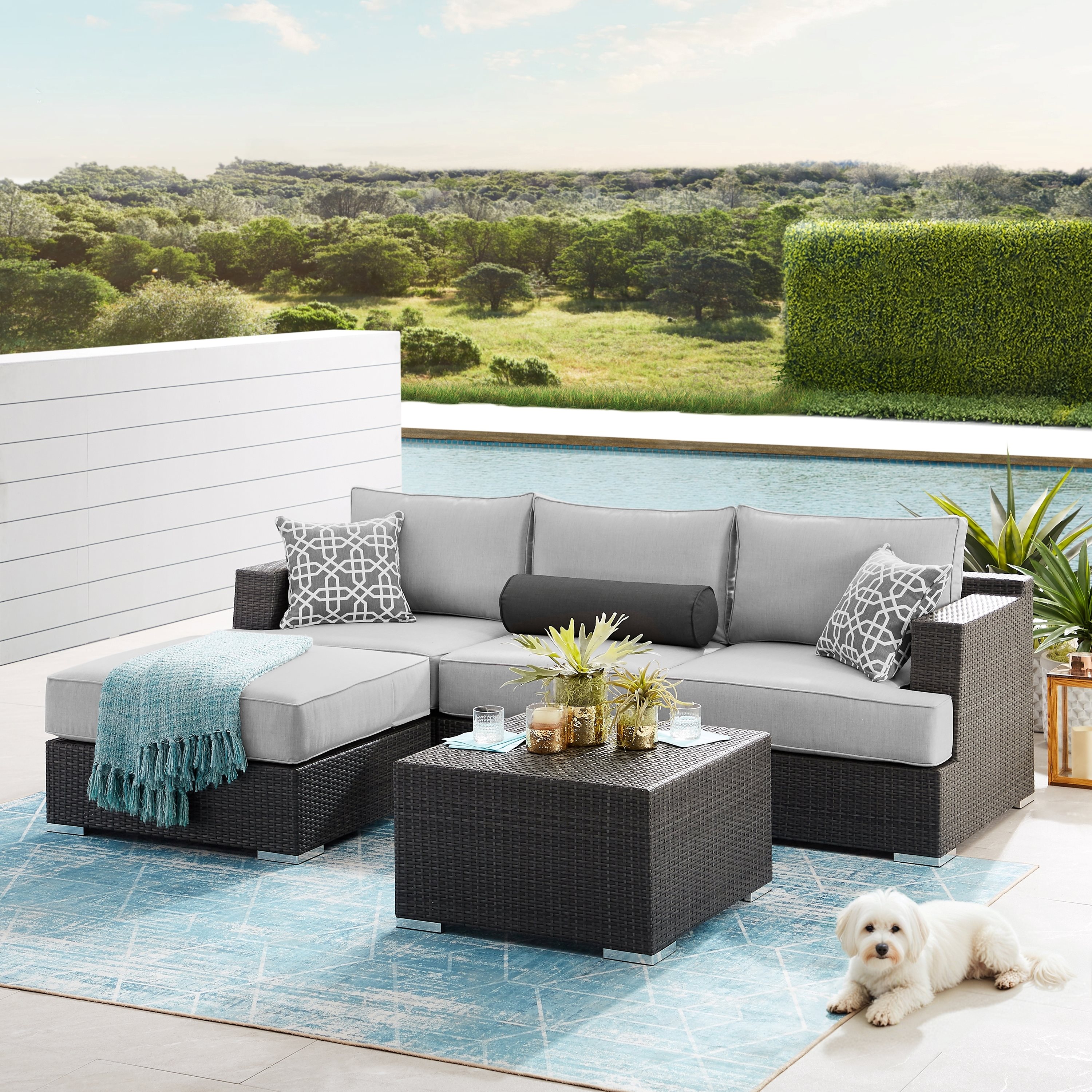 Niko 5-piece Patio Sectional Conversation Set | Costco