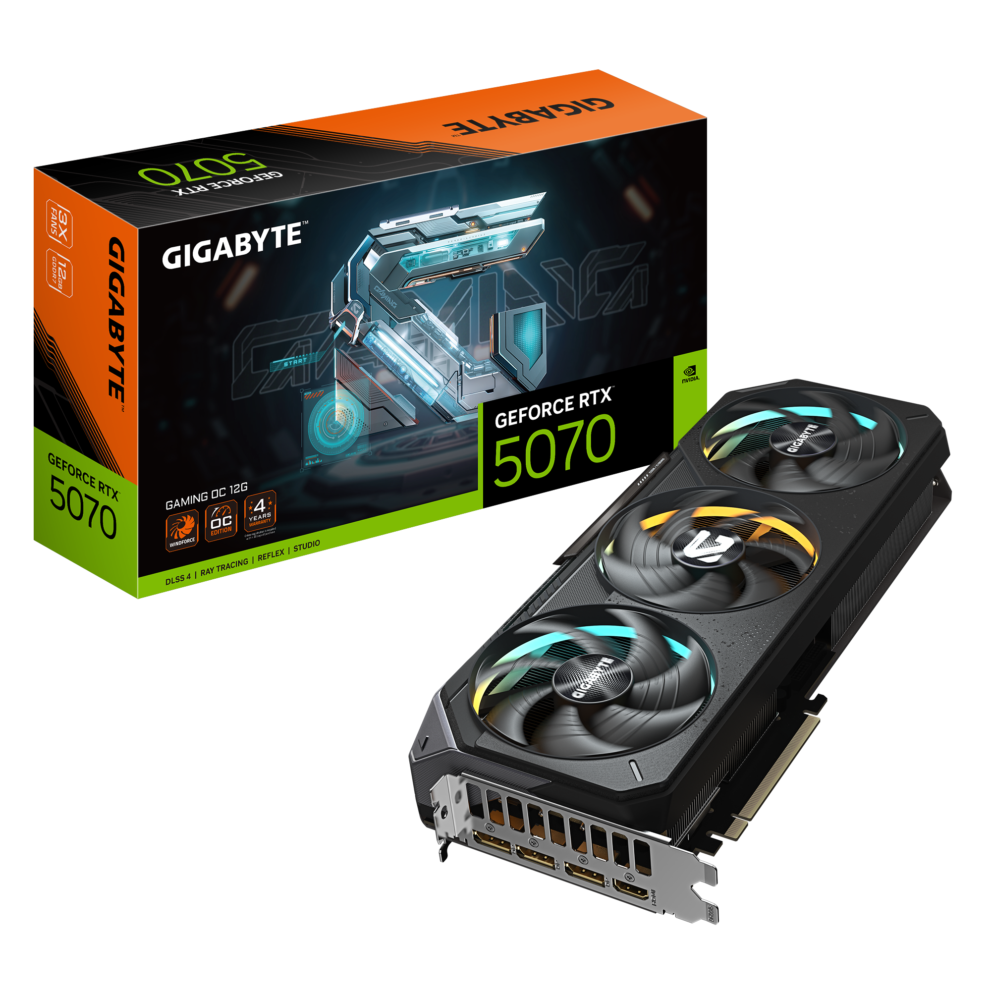 新品未開封 RTX5070 12GB グラフィックボード GPU Gigabyte RTX 5070 Gaming OC 12GB GV-N5070GAMING OC-12GD