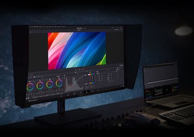 With the PQ Basic setting applied, the sun and snow in the image appears less bright