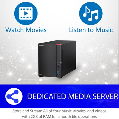 LS710D0401 - Buffalo Linkstation 710d 4tb Hard Drives Included (1