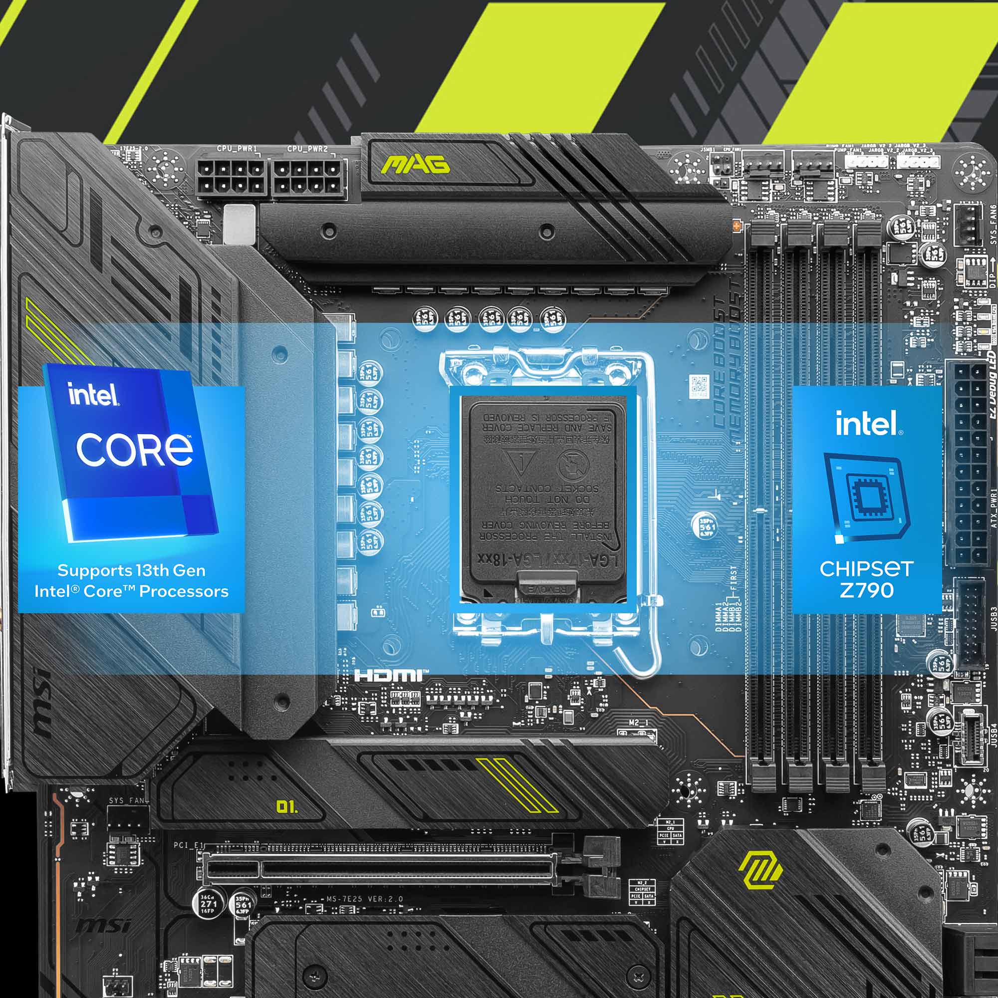 Supports Intel Core 12th & 13th Gen Processors