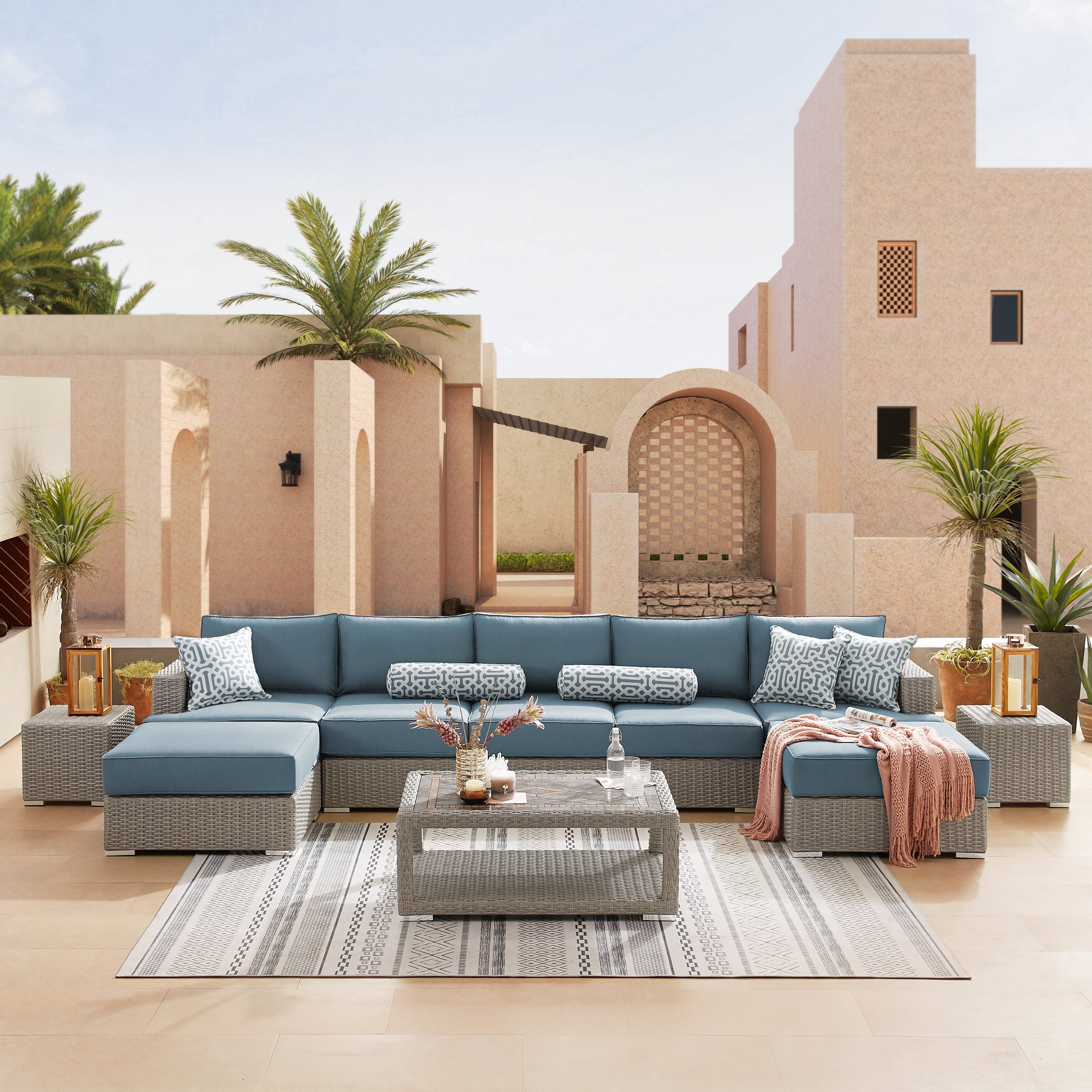 Sirio Niko 10-piece Outdoor Patio Modular Seating Set | Costco