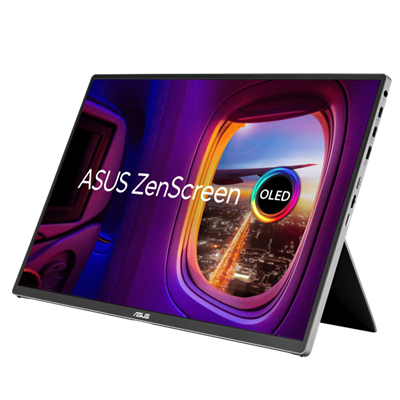MQ16FC Portable Monitor – 16-inch 16:10 WUXGA (1920 x 1200) OLED panel, Power Pass Through, Auto Rotate, tripod, USB Type-C®, mini-HDMI®, 95% DCI-P3, Flicker Free, Low Blue Light, FSC Mix-certified