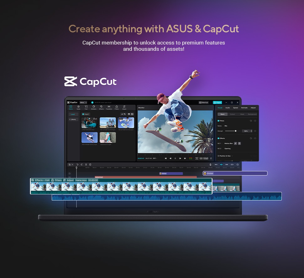 Create anything with ASUS & CapCut