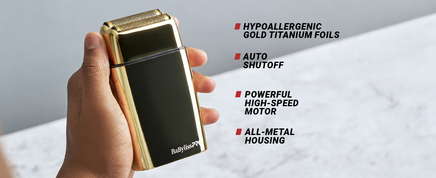 Free Shipping! BaBylissPRO Gold FOILFX Cordless Double-Foil