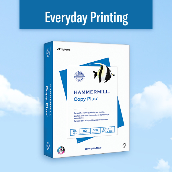 Hammermill Premium 8.5 x 11 3-Hole Punched Color Copy Paper, 28 lbs., 100  Brightness, 4000 Sheets/