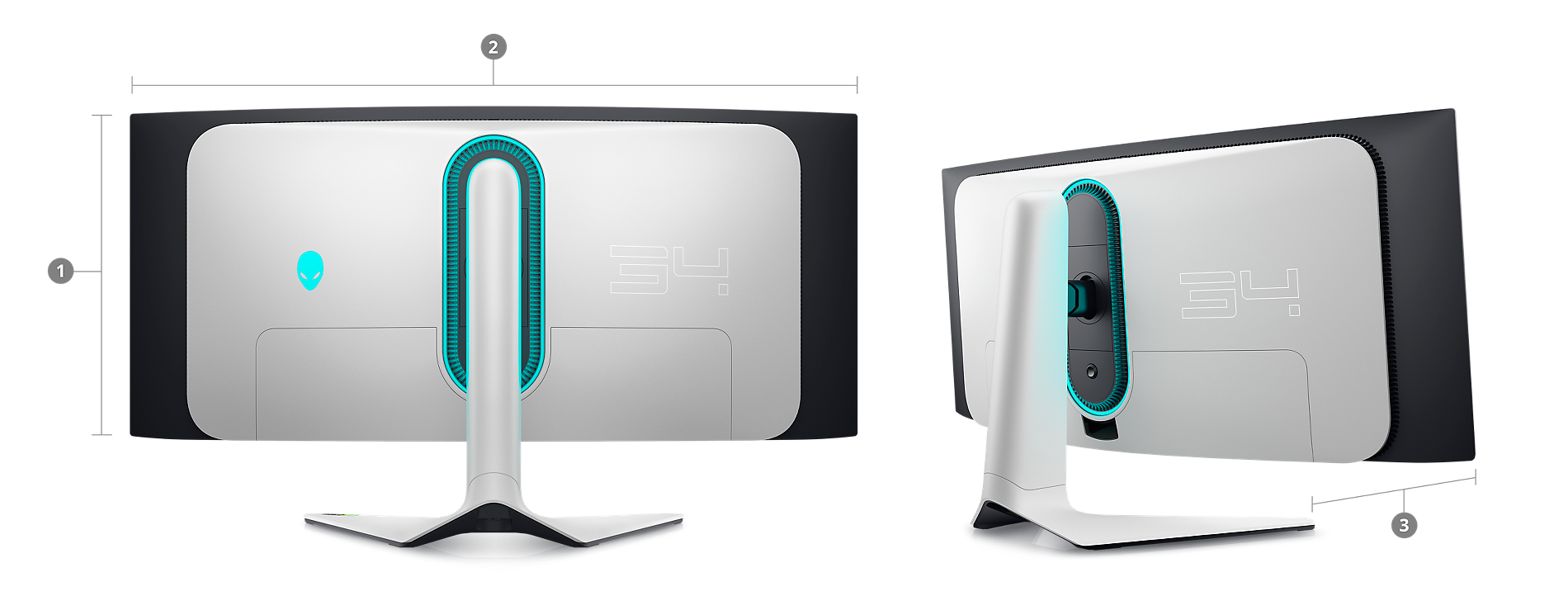 Alienware AW3423DW 34インチ ウルトラワイドOLEDモニター Alienware 34 曲面 QD-OLED ゲーミングモニター - AW3423DW