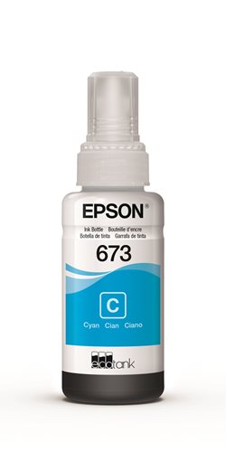 Botella de Tinta Cian Epson 673
