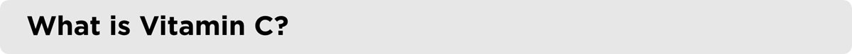 Vitamin C là gì?