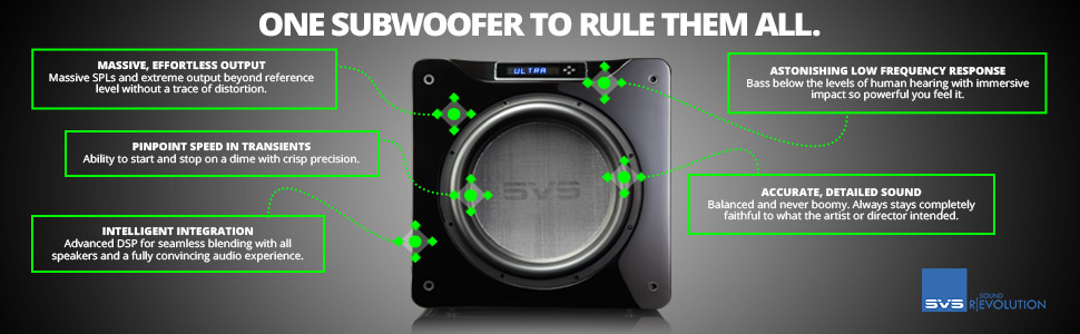 ONE SUBWOOFER TO RULE THEM ALL.