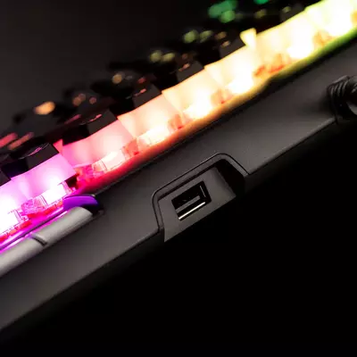 USB 2.0 pass-through and 100% Anti-ghosting