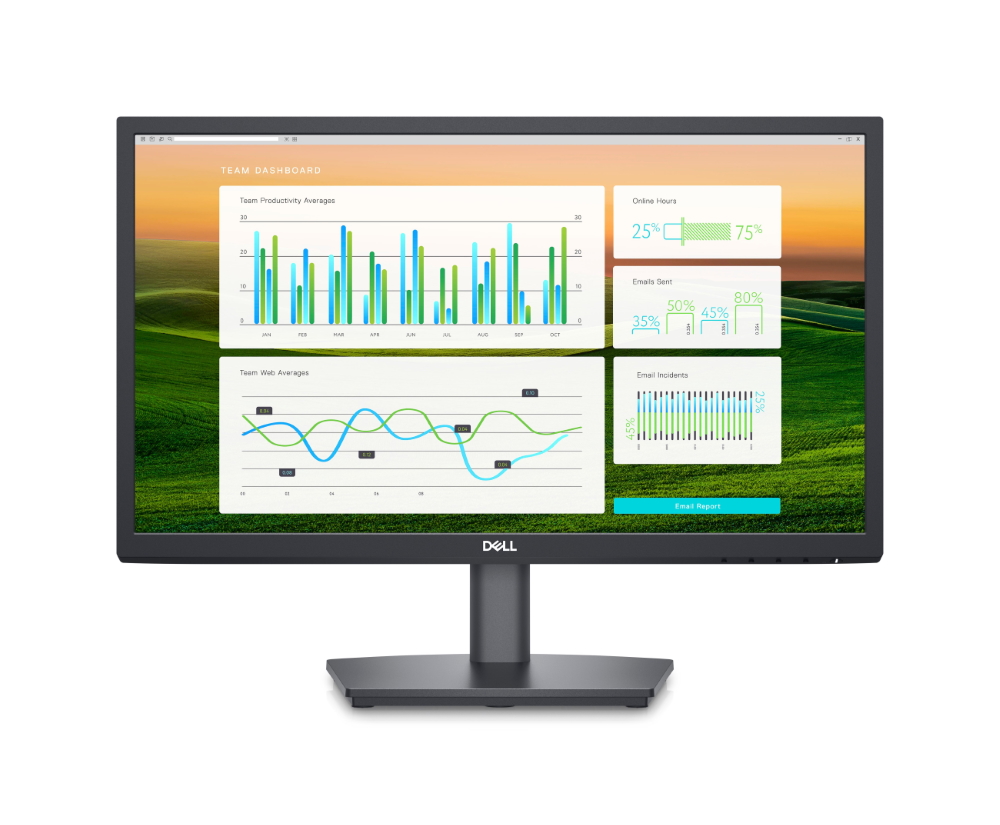 特別価格Dell E2222H Monitor 21.45-inch FHD (1920 x 1080) at 60 Hz Display,  10ms Response Time, VGA, DisplayPort 1.2, Tilt Adjustment, VESA好評販売中 