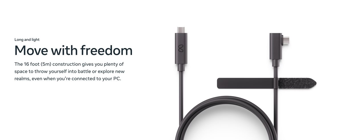 Meta Quest Link Cable Black 301-00311-01 - Best Buy