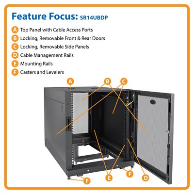 14U Wall Mount Rack (19in) - 14 in Deep - Server-Racks