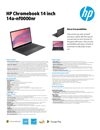 HP Chromebook 14 inch 14a-nf0000nr datasheet