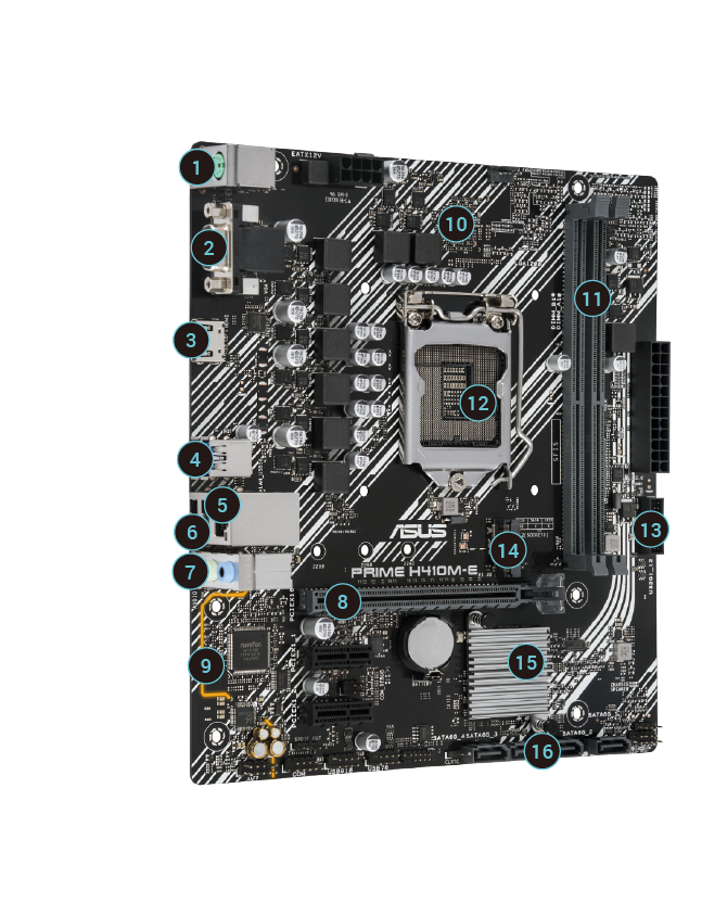 ASUS PRIME H410M-E Micro ATX Socket LGA1200 Motherboard