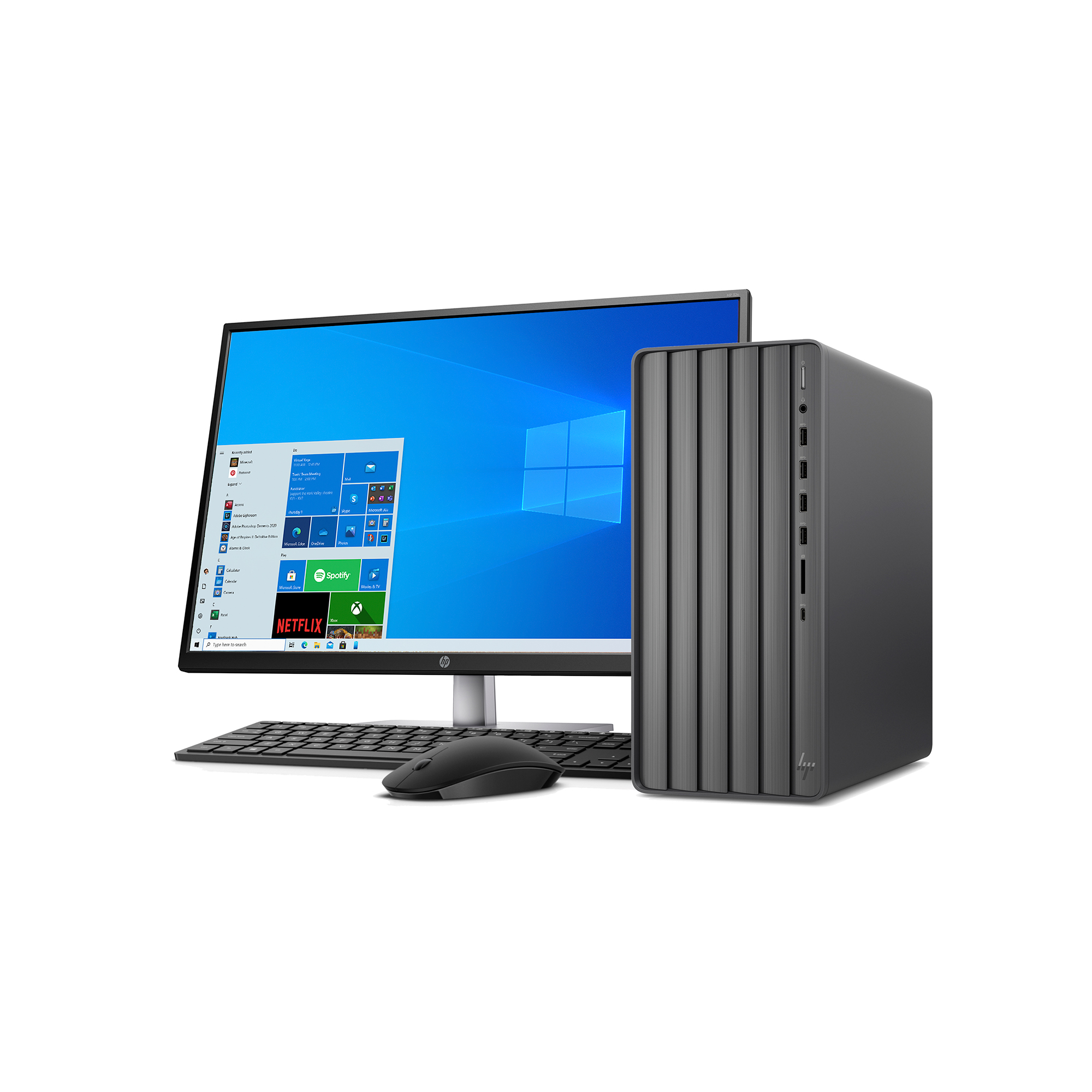lejlighed skat kapsel HP ENVY Desktop TE01-2287cb Bundle with HP 32s Monitor - 11th Generation  Intel Core i7-11700 Processor - 12GB Memory - 512GB SSD Drive - USB Black  Wireless Keyboard and Mouse Combo -