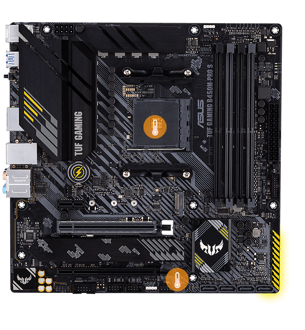 ASUS TUF GAMING B450M PRO S Motherboard micro ATX Socket AM4