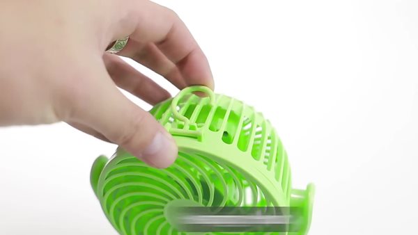 thumbnail video image 2 of (2 pack) Mainstays New Portable Rechargeable Fan with Flexible Tripod for Stroller, Car Seat, Black, 2 of 12