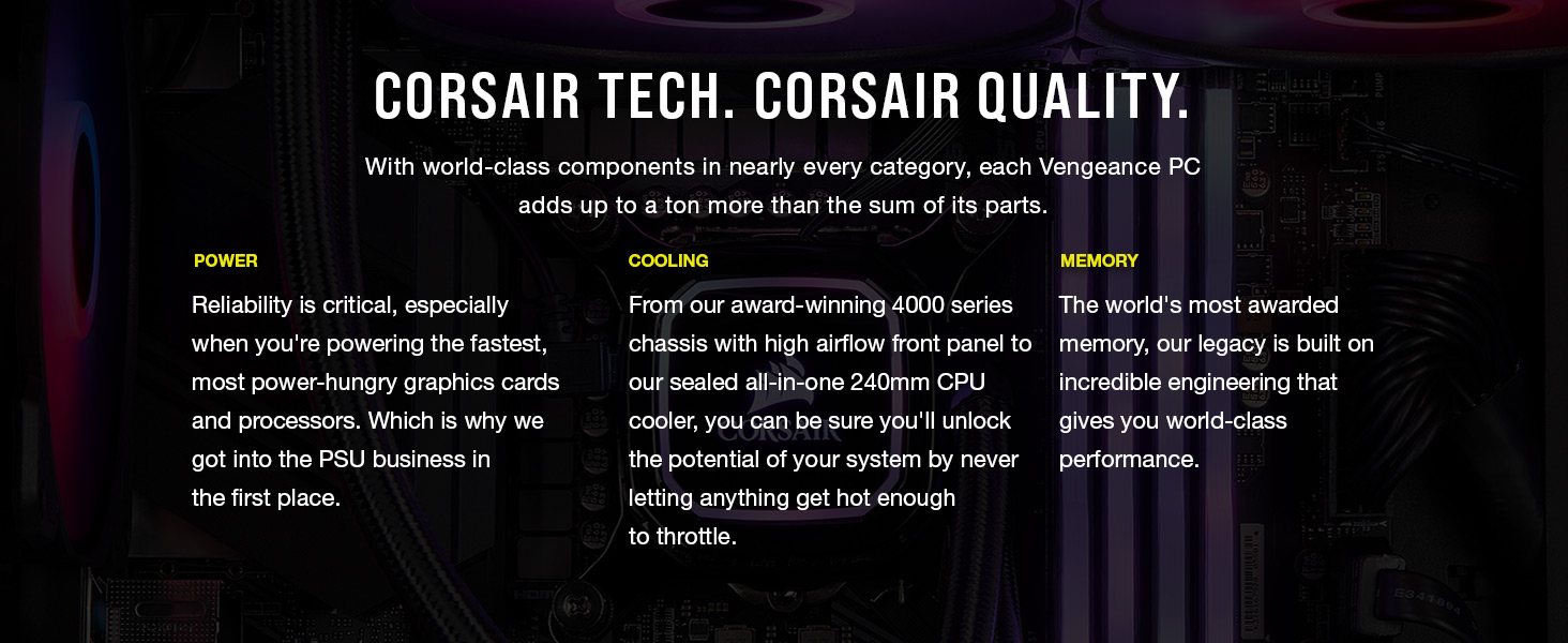 Corsair Vengeance i7500 Gaming PC Liquid Cooled Intel Core i7 14700KF CPU  NVIDIA GeForce RTX 4070 Ti Super Graphics 32GB DDR5 Memory