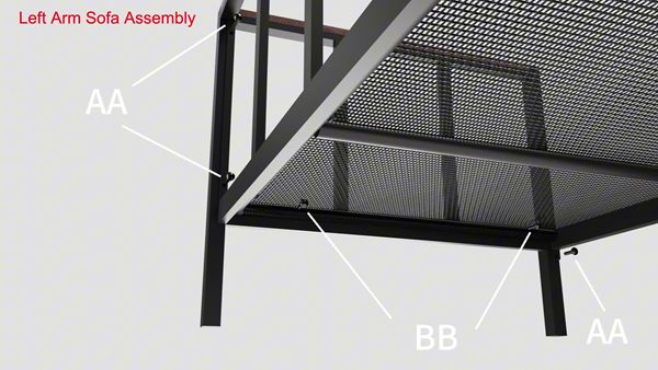 thumbnail video image 2 of Better Homes & Gardens Marlow Outdoor 2pc Patio Sectional Set, White Frame/Cream Cushion, 2 of 10