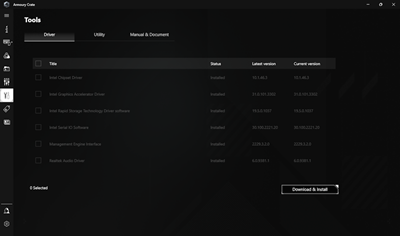 Armoury Crate Driver and Manual Download