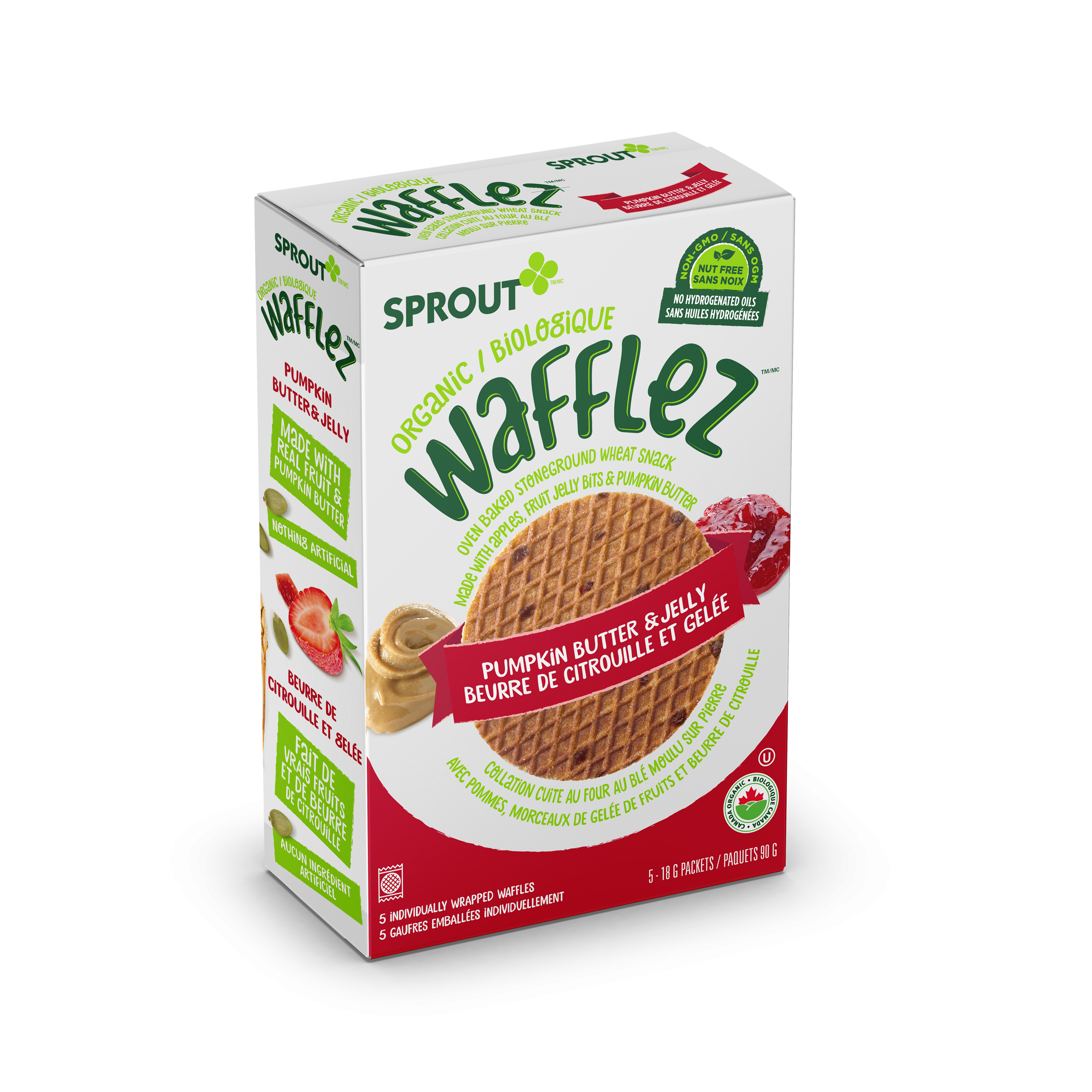  Sprout Organic Baby Food, Stage 4 Toddler Snacks, Blueberry  Apple Wafflez, Single Serve Waffles 5 Count(Pack of 10) : Baby