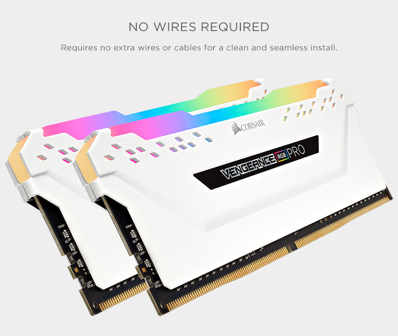 NeweggBusiness - CORSAIR Vengeance RGB Pro 32GB (2 x 16GB) 288-Pin PC RAM DDR4  3600 (PC4 28800) Desktop Memory Model CMW32GX4M2D3600C18