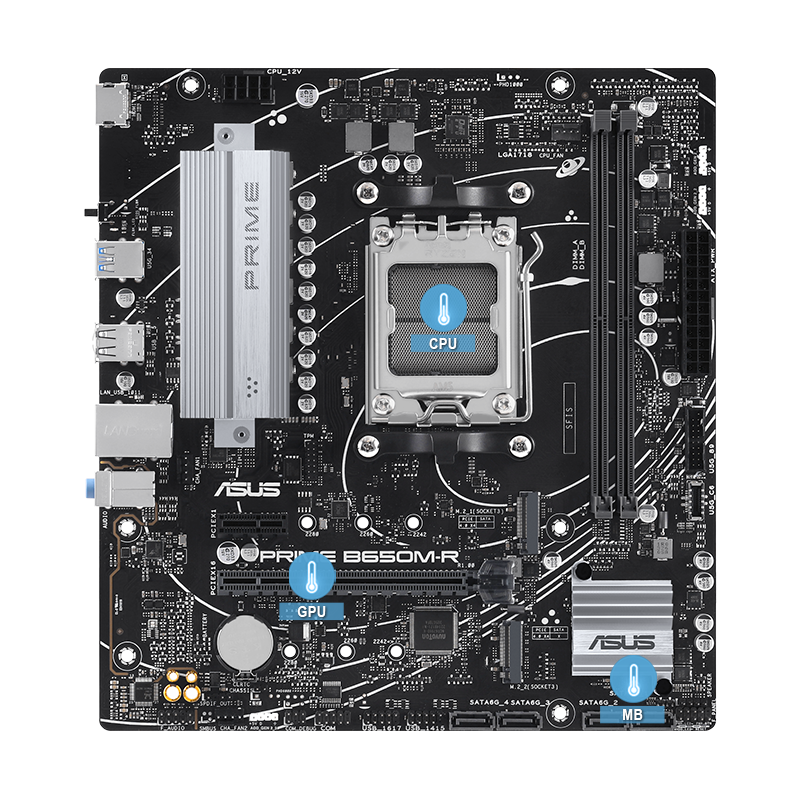 Prime Mainboard mit mehreren Temperaturquellen Bild