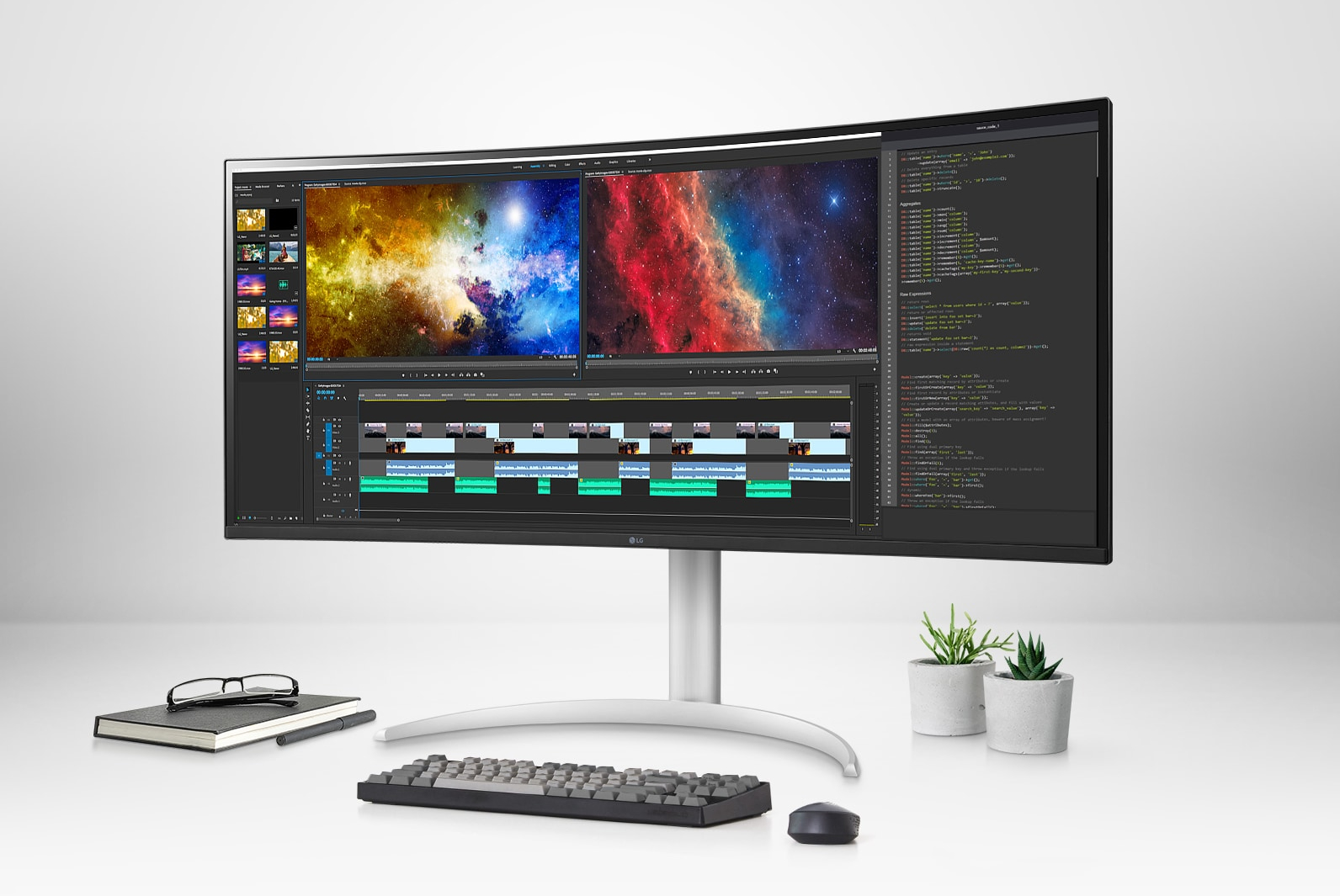 LG 38BP85C-W - LED monitor - curved - 38
