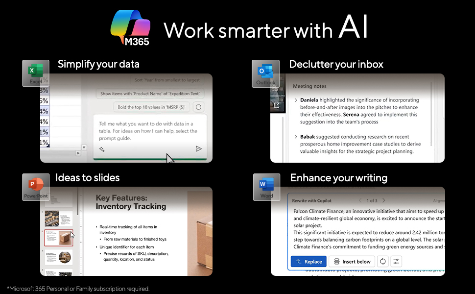Work smarter with Al.