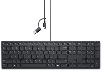 Dell Wired Collaboration Keyboard KB525C - keyboard - silent ...