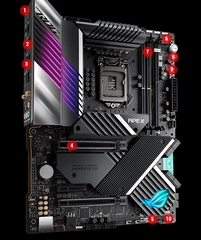 Used - Very Good: ASUS ROG Maximus XIII Apex (WiFi 6E) Z590 LGA