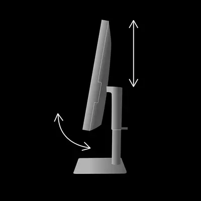 Tilt -5°~20° & Height Adjustable