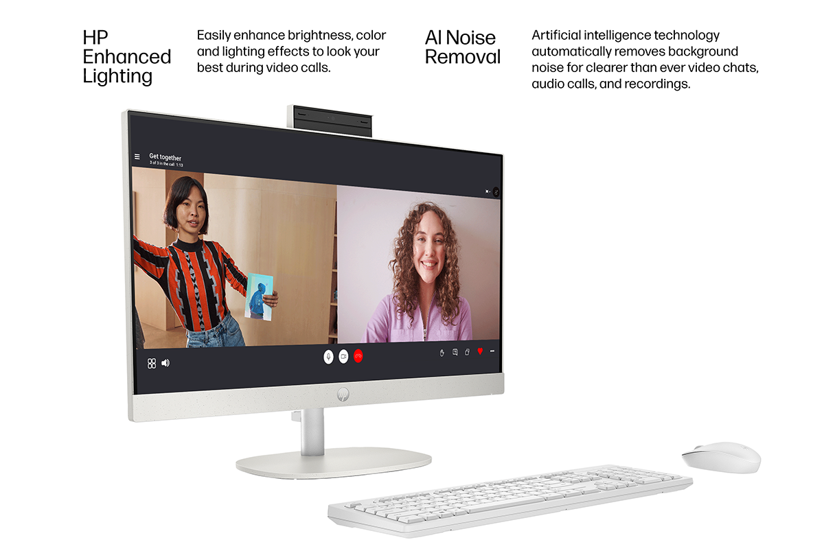 Open Box HP 23.8 inch All-in-One Desktop PC FHD Touchscreen Intel