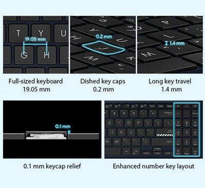 Comfortable typing experience
