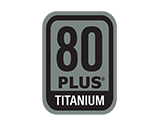 80 PLUS Titanium-certificeret