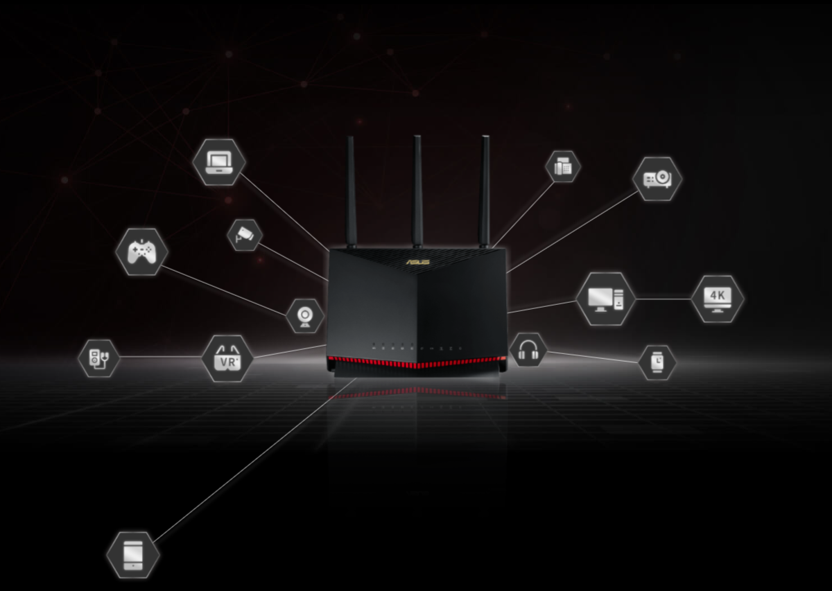 Asus (RT-AX86U PRO) AX5700 Wireless Dual Band Gaming Wi-Fi 6 Router