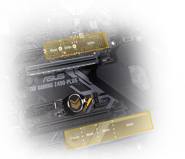 ASUS TUF GAMING Z490-PLUS LGA 1200 Intel Z490 SATA 6Gb/s ATX Intel