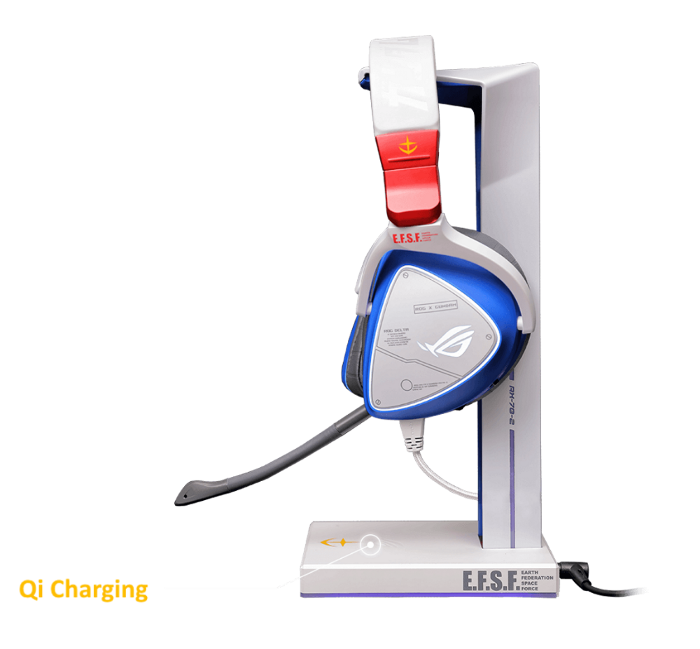 【送料無料】ASUS ROG Throne Qi ヘッドセットスタンド ASUS ROG Throne Qi - Sound card - 7.1 - USB 3.1 Gen 1