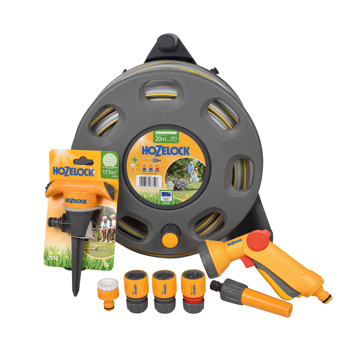 Buy Hozelock Compact Reel with Accessories - 20m